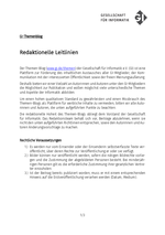 Redaktionelle Leitlinien und Strukturvorlage für den GI-Themenblog