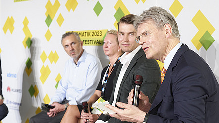 Expert*innen im Paneltalk auf der Informatik23