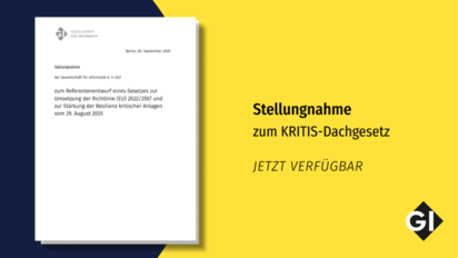 Stellungnahme zum KRITIS-Dachgesetz – Jetzt verfügbar