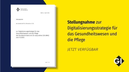 Stellungnahme zur Digitalisierungsstrategie für das Gesundheitswesen und die Pflege