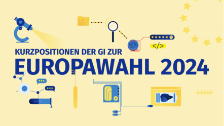 Sharepic mit dem Text: Kurzpositionen der GI zur Europwahl 2024.