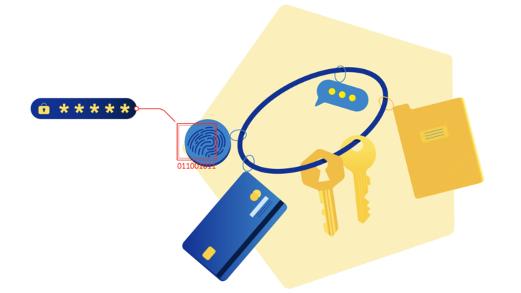 Illustration "IT-Sicherheit und Datenschutz"